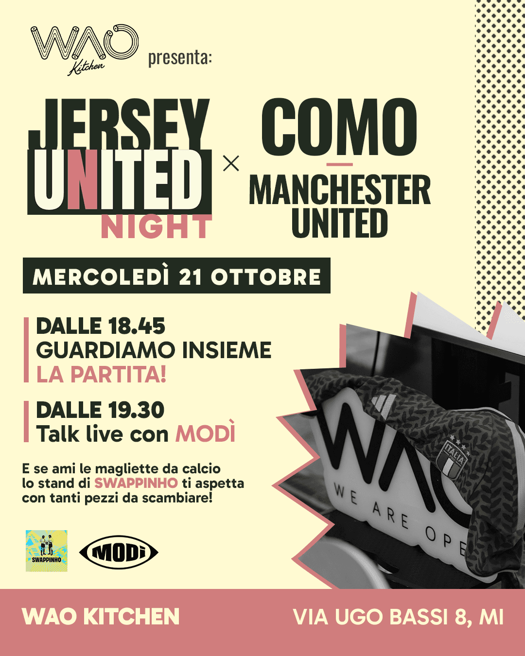 Jersey United Night: Como vs. Manchester United