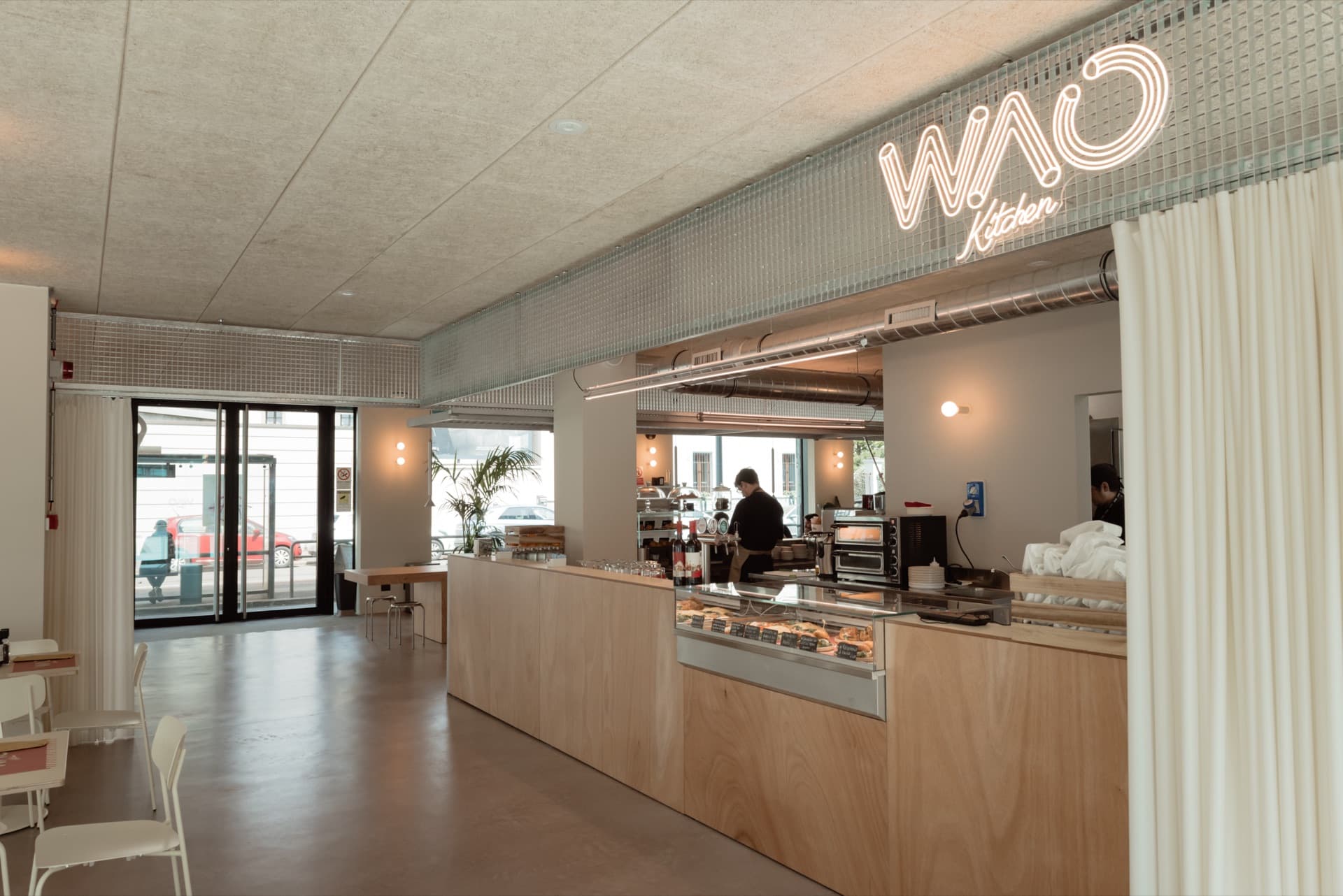 The dining room at WAO Kitchen